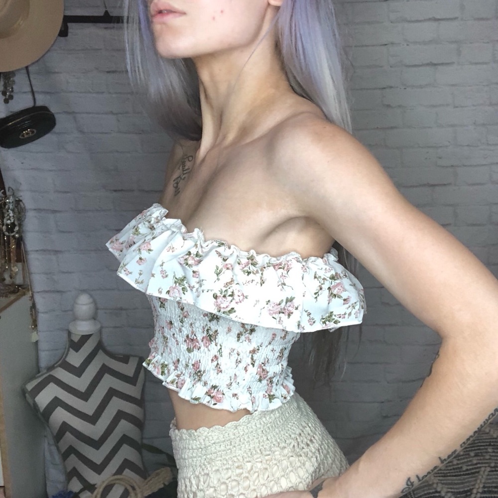 NEW Floral Tube Top - Picture 5 of 9